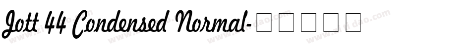 Jott 44 Condensed Normal字体转换
